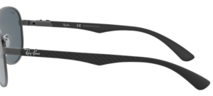 Original Ray-Ban RB8313 Carbon Fibre Bügel, Farbe 004 · Gunmetal