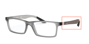 Original Ray-Ban RB8901 Sehbrillen Bügel, Farbe 5244 · Demi gloss grau
