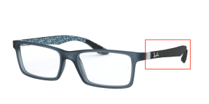 Original Ray-Ban RB8901 Sehbrillen Bügel, Farbe 5262 · Demi gloss blau