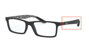 Original Ray-Ban RB8901 Sehbrillen Bügel, Farbe 5263 · Demi gloss schwarz