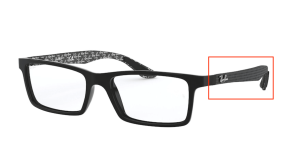 Original Ray-Ban RB8901 Sehbrillen Bügel, Farbe 5843 · Schwarz