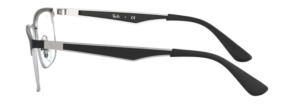Original Ray-Ban RB1052 Junior Sehbrillen Bügel, Farbe 4055 · Schwarz matt auf silber