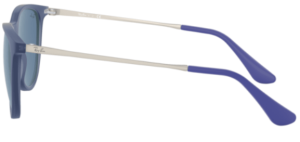 Original Ray-Ban RB9547S Junior JUNIOR ERIKA Bügel, Farbe 7060 · Rubber transparent blau