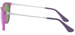 Original Ray-Ban RB9547S Junior JUNIOR ERIKA Bügel, Farbe 7008 · Violett fluo transparent rubber