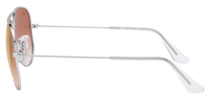 Original Ray-Ban RB9506S Junior JUNIOR AVIATOR Bügel, Farbe 274 · Rot auf silber