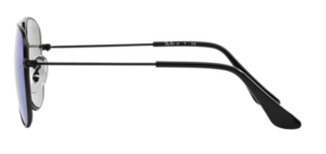 Original Ray-Ban RB9506S Junior JUNIOR AVIATOR Bügel, Farbe 201 · Schwarz matt