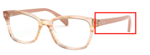 Original Ray-Ban RB1591 Junior Bügel, Farbe 3809 · Braun gestreift multicolor