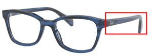 Original Ray-Ban RB1591 Junior Bügel, Farbe 3848 · Gestreift blu