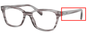 Original Ray-Ban RB1591 Junior Bügel, Farbe 3850 · Gestreift grau