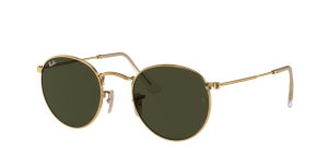 Originalgläser Ray-Ban RB3447 Round Metal, Farbe G15 · Grün klassisch