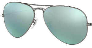 Originalgläser Ray-Ban RB3025 Aviator, Farbe 30 · Grün hell verspiegelt total silber