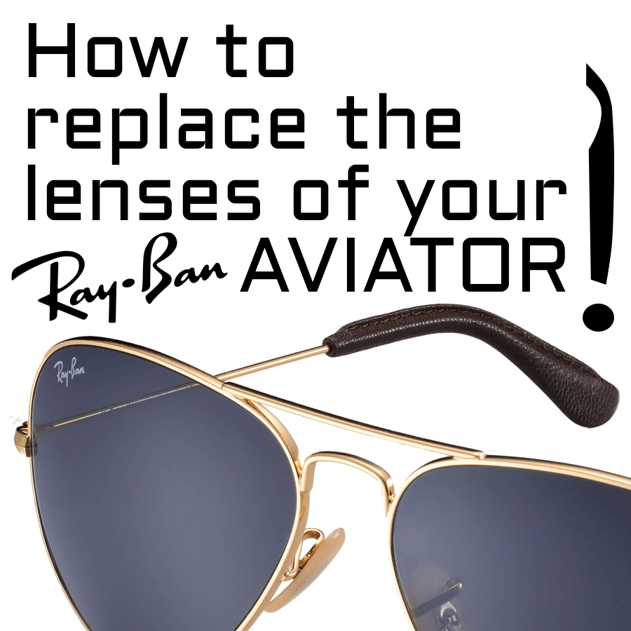 Wie kann man die Gläser der RB3025 Aviator Large Metal wechseln?
