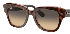 Originalgläser Ray-Ban RB2186 State Street, Farbe BG · Braun blau Verlauf