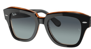 Originalgläser Ray-Ban RB2186 State Street, Farbe 41 · Grau blau Verlauf