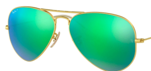Originalgläser Ray-Ban RB8307, Farbe P9 · Grün verspiegelt gold polarisiert