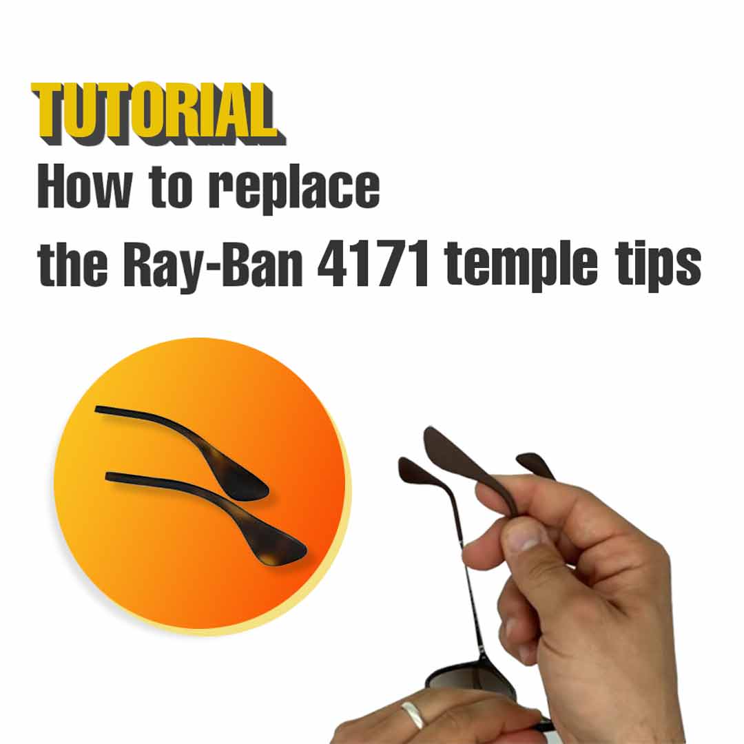 How to change the temple tips of the Ray-Ban Erika 4171