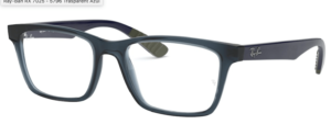 Original Ray-Ban RB7063 Sehbrillen Bügel, Farbe 5796 · Trasparent blau dunkel