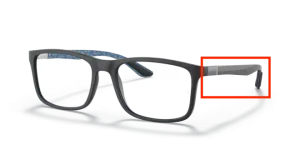 Original Ray-Ban RB8908 Bügel, Farbe 5196 · Schwarz matt