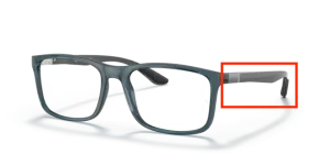 Original Ray-Ban RB8908 Bügel, Farbe 5719 · Trasparent grau blau
