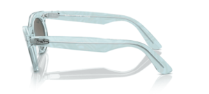 Original Ray-Ban RB2242 Wayfarer Oval Bügel, Farbe 1385 · Phototrop waves blau