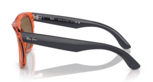 Original Ray-Ban R0502S Wayfarer Reverse Bügel, Farbe 6712 · Schwarz