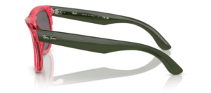 Original Ray-Ban R0502S Wayfarer Reverse Bügel, Farbe 6713 · Transparent grün