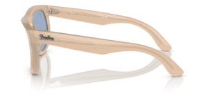Original Ray-Ban R0502S Wayfarer Reverse Bügel, Farbe 6780 · Opal beige und honey