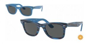 Ray-Ban 2140 WAYFARER, Farbe 1409B1 · Phototrop gestreift blau