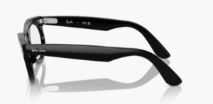 Original Ray-Ban RB2242V Sehbrillen WAYFARER OVAL Bügel, Farbe 2000 · Schwarz glänzend