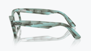 Original Ray-Ban RB2242V Sehbrillen WAYFARER OVAL Bügel, Farbe 8362 · Gestreift transparent grün