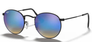 Originalgläser Ray-Ban RB3447 Round Metal, Farbe 4O · Verspiegelt blau Flash degraded