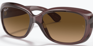 Originalgläser Ray-Ban RB4101 Jackie Ohh I, Farbe M2 · Braun Verlauf polarisiert