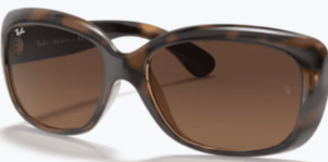 Originalgläser Ray-Ban RB4101 Jackie Ohh I, Farbe 43 · Braun Verlauf grau