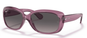 Ray-Ban RB4101 JACKIE OHH, Farbe 6591M3 · Transparent violett