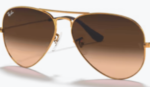 Originalgläser Ray-Ban RB3025 Aviator, Farbe A5 · Braun Verlauf