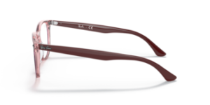 Original Ray-Ban RB7159 Sehbrillen Bügel, Farbe 8097 · Havanna auf transparent lila