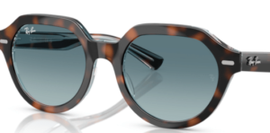 Originalgläser Ray-Ban RB4399 Gina, Farbe 3M · Blau Verlauf