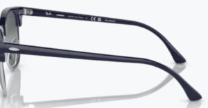 Original Ray-Ban RB3016 Clubmaster Bügel, Farbe 1366 · Blau auf silber