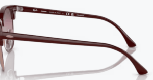 Original Ray-Ban RB3016 Clubmaster Bügel, Farbe 1365 · Bordeaux auf rosa gold