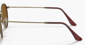 Original Ray-Ban RB3447 Round Metal Bügel, Farbe 9228 · Antique gold