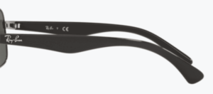 Original Ray-Ban RB3483 Bügel, Farbe 004 · Gunmetal