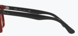 Original Ray-Ban RB4184 Wayfarer Liteforce Bügel, Farbe 6044 · Rot