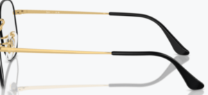Original Ray-Ban RB6448 Sehbrillen Bügel, Farbe 3175 · Schwarz auf gold