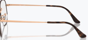 Original Ray-Ban RB6448 Sehbrillen Bügel, Farbe 3176 · Havanna auf rosa gold