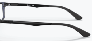 Original Ray-Ban RB7017 Sehbrillen Bügel, Farbe 8122 · Transparent blau