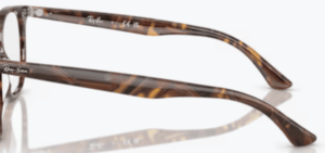 Original Ray-Ban RB7159 Sehbrillen Bügel, Farbe 8395 · Transparent fantasy braun & gelb