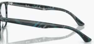 Original Ray-Ban RB7159 Sehbrillen Bügel, Farbe 8394 · Transparent fantasy blau & grau