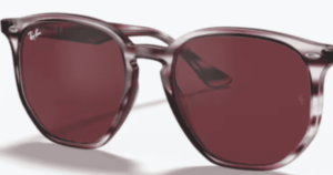 Originalgläser Ray-Ban RB4306, Farbe 75 · Violett dunkel · Kunststoff