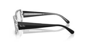 Original Ray-Ban RB5434 Bügel, Farbe 2034 · Schwarz auf transparent