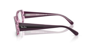 Original Ray-Ban RB5434 Bügel, Farbe 8364 · Violett auf transparent rosa